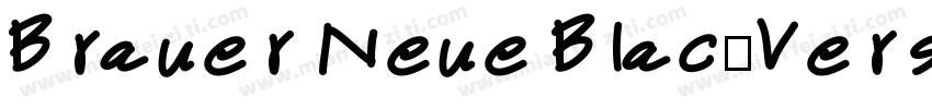 Brauer Neue BlackVersion 1001字体转换